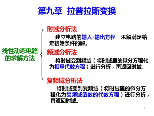 电路原理-拉普拉斯变换PPT课件