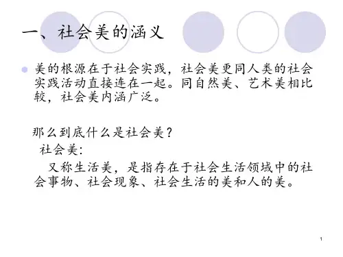 美学社会美 ppt课件