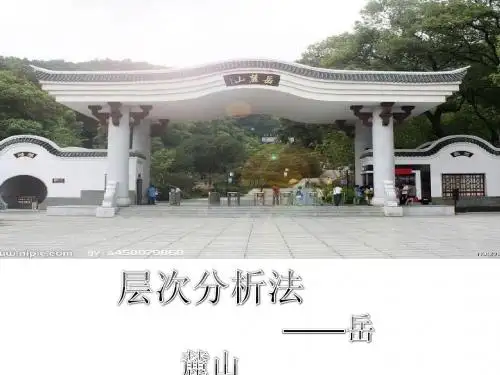 层次分析法