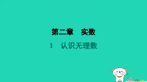 八年级数学上册第2章实数1认识无理数新版北师大版