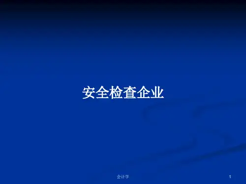 安全检查企业PPT学习教案