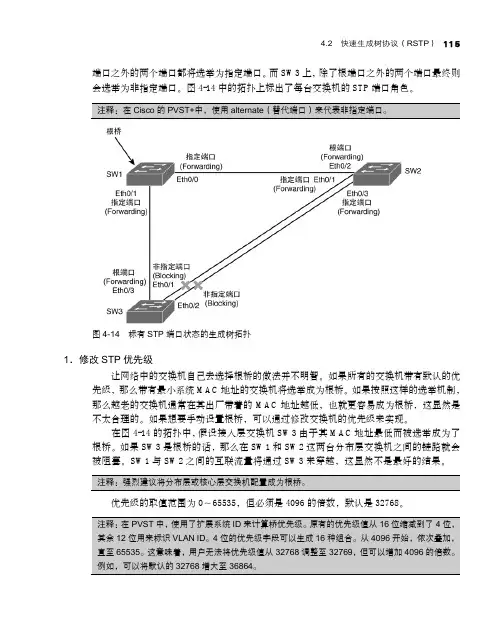 1．修改STP优先级_CCNP SWITCH 300-115学习指南_[共2页]