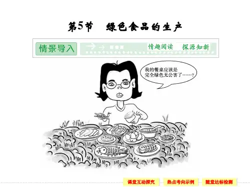 2.5 绿色食品的生产 精品课件(人教版选修2)