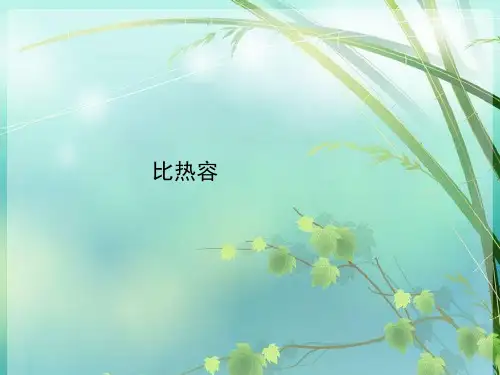 初中物理《比热容》(共21张)26 PPT课件 图文