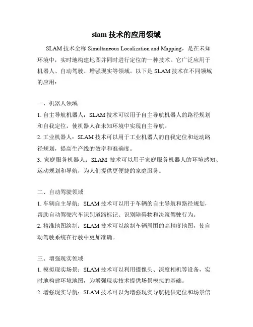 slam技术的应用领域