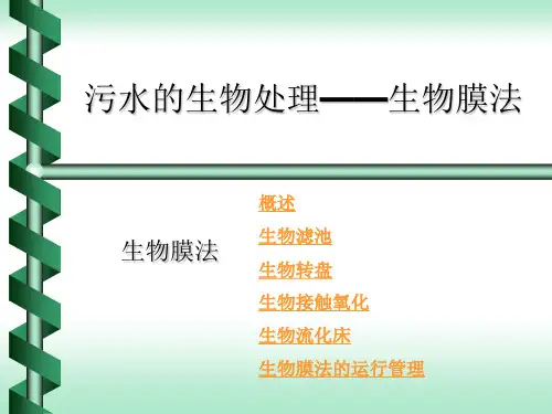 污水处理生物膜法