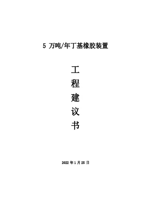 丁基橡胶项目建议书