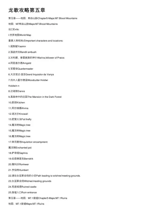 龙歌攻略第五章