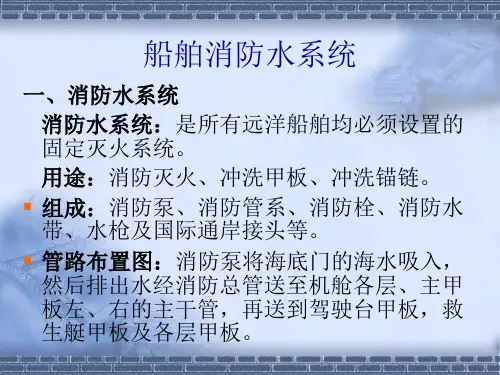 船舶消防水系统
