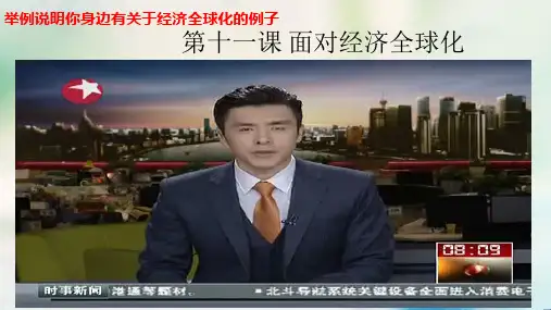 人教版高中政治必修一第十一课 面对经济全球化公开课教学课件共14张PPT