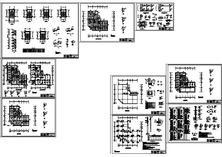 人防工程地下室建筑施工设计方案CAD图纸