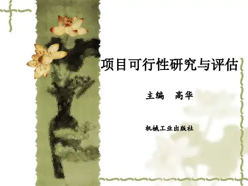 项目可行性研究与评估教学课件ppt作者高华一-六章