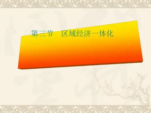区域经济一体化ppt 人教版