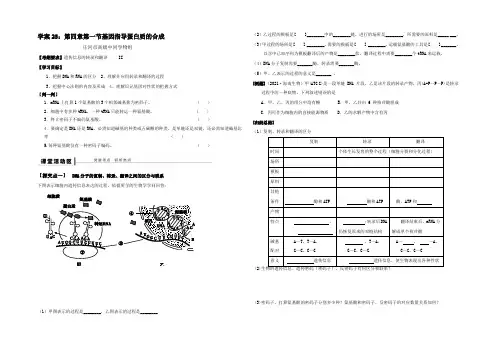 辽宁省庄河市高级中学2021届高三生物一轮复习：基因的表达 学案