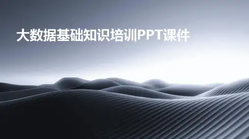 大数据基础知识培训PPT课件