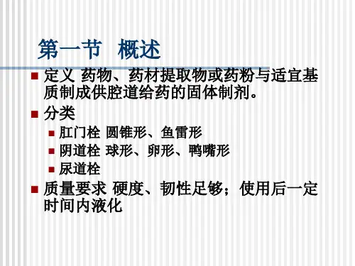 08第八章栓剂19页PPT