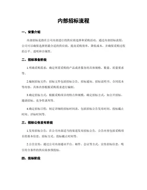 内部招标流程
