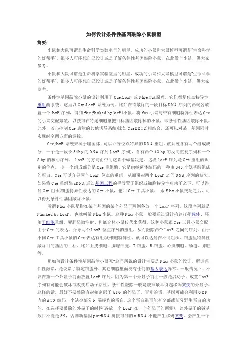 敲除鼠的构建