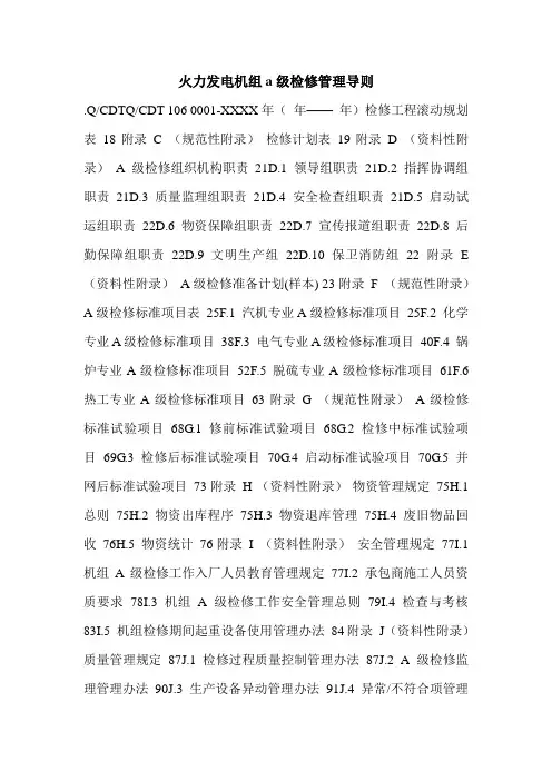 火力发电机组a级检修管理导则.doc