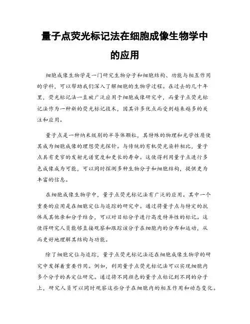 量子点荧光标记法在细胞成像生物学中的应用