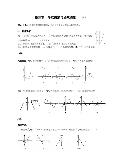 第三节  导数图象与函数图象的关系