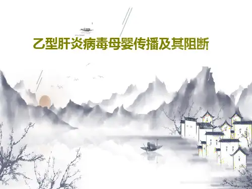 乙型肝炎病毒母婴传播及其阻断29页PPT