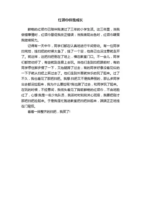 红领巾伴我成长