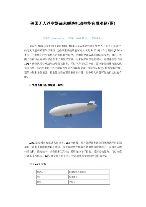 美国飞艇