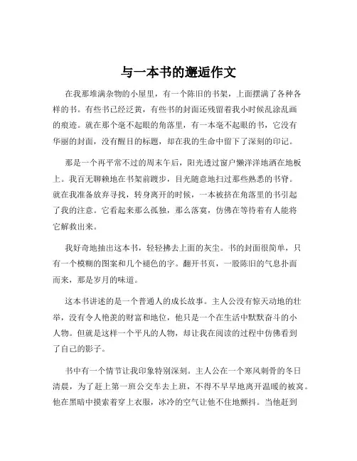 与一本书的邂逅作文