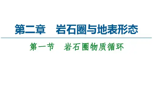 2020-2021学年新教材地理湘教版选择性必修第一册课件：第2章 第1节 岩石圈物质循环