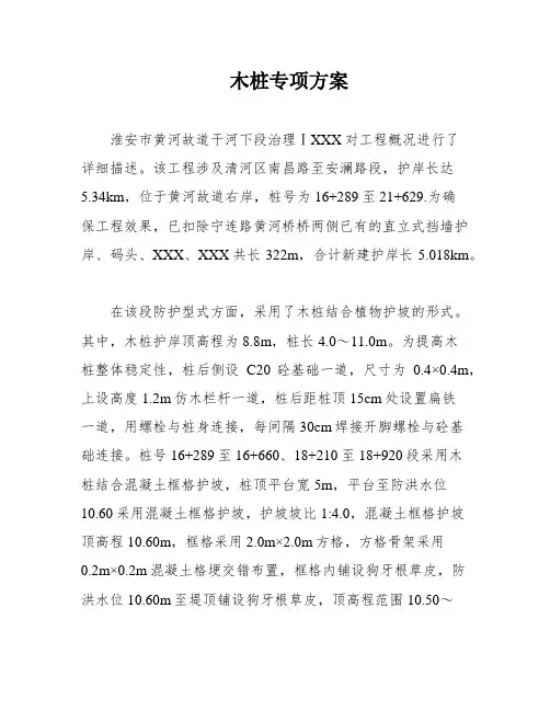 木桩专项方案