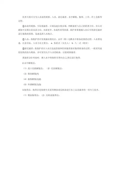 水上救生