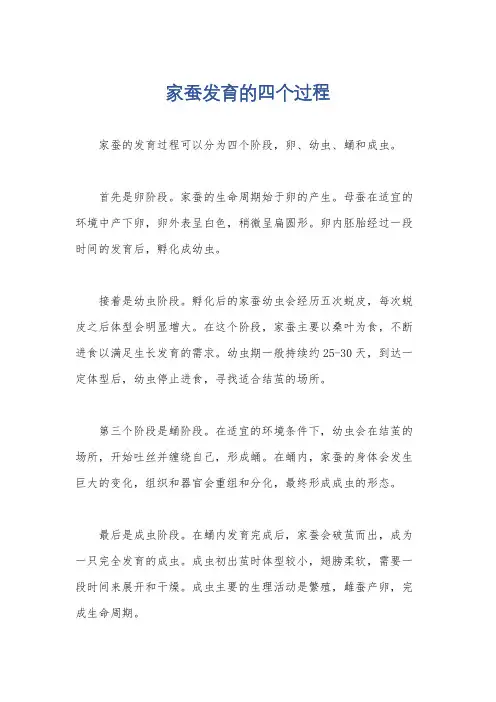家蚕发育的四个过程