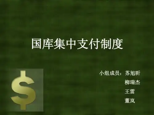 财政集中支付制度与收支两条线管理