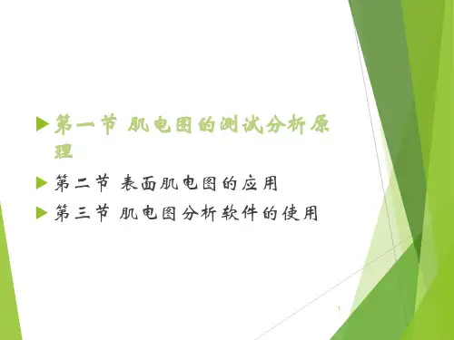 肌电图的测定与分析
