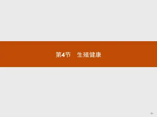 2019版生物人教版选修2课件：1.4 生殖健康 .pptx
