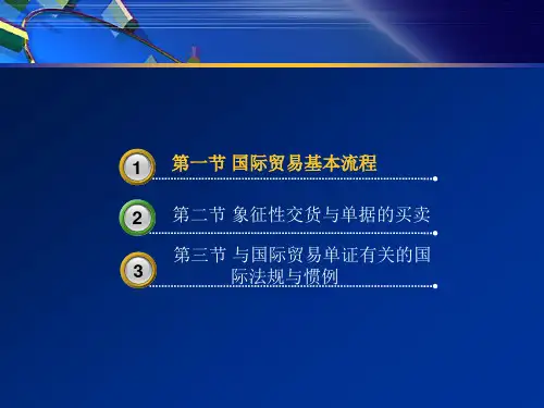 国际贸易单证中文全书课件整套电子教案