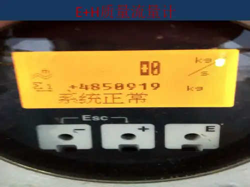 E+H质量流量计