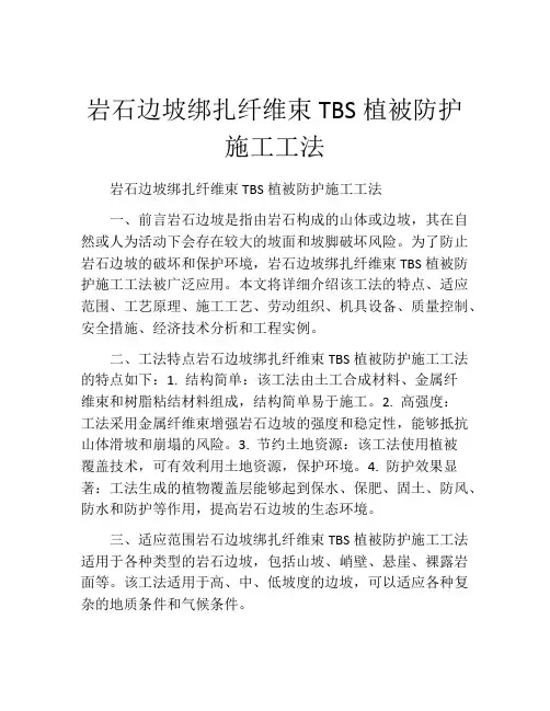 岩石边坡绑扎纤维束TBS植被防护施工工法(2)
