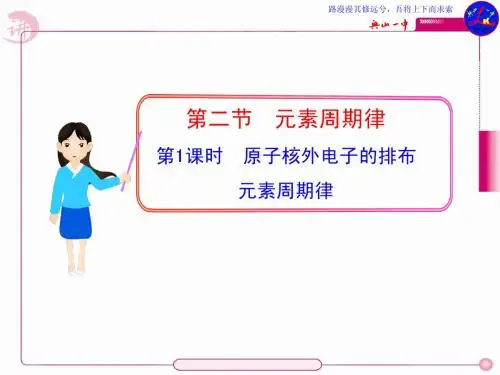 第1课时  原子核外电子的排布  元素周期律