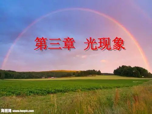 苏科版物理八年级上册3.1光的色彩 颜色 课件(共25张PPT)