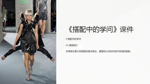 《搭配中的学问》课件