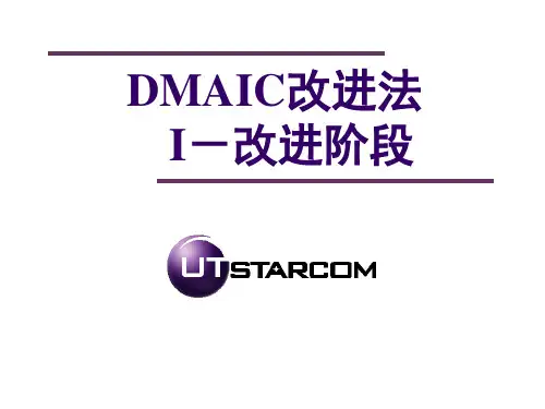 DMAIC-I阶段(UT)