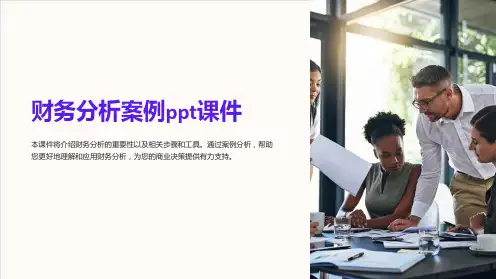 财务分析案例课件
