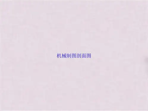 机械制图剖面图(共86张PPT)精选全文