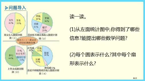 扇形统计图市公开课一等奖省优质课获奖课件