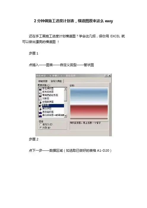 2分钟做施工进度计划表，横道图原来这么easy