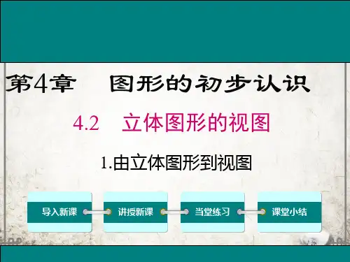 华师版数学七年级上册4 由立体图形到视图课件