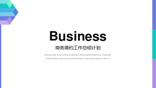 商务简约莫兰迪色总计计划PPT模板