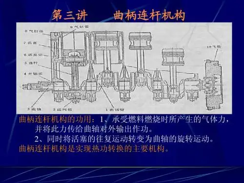 第三讲  曲柄连杆机构